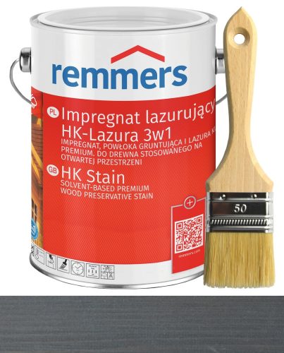 Remmers HK-Lazura 3 az 1-ben grafitos üvegezés impregnálás 5 l