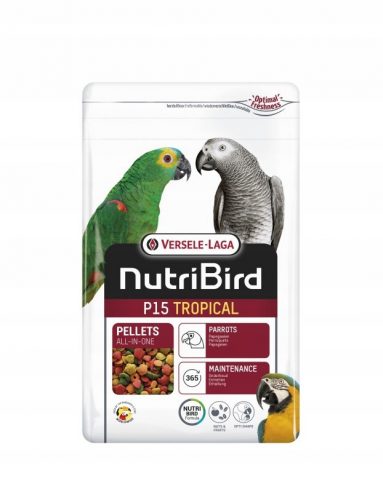 Takarmány egzotikus madarak - Versele-laga NutriBird P15 Tropical 1kg-os béka, ara