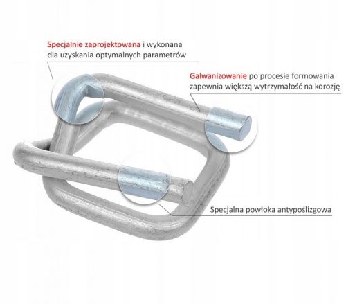 Drótkapcsok 16mm CB5 Clasp Clip PP 1000db