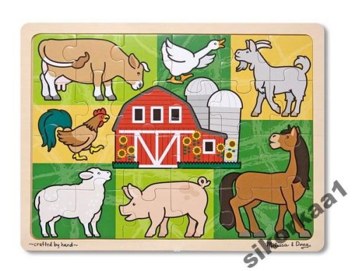  MELISSA DOUG FARMA FAMOZAIK PUZZLE 24 DARABOS.