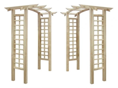 PERGOLA FA ÍVES PERGOLA VIRÁGÁGYÁS GW