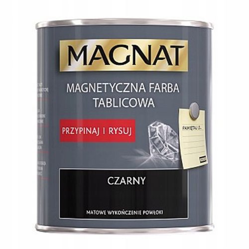 Magnat mágneses latex fal- és táblafesték 0,75 l, matt fekete