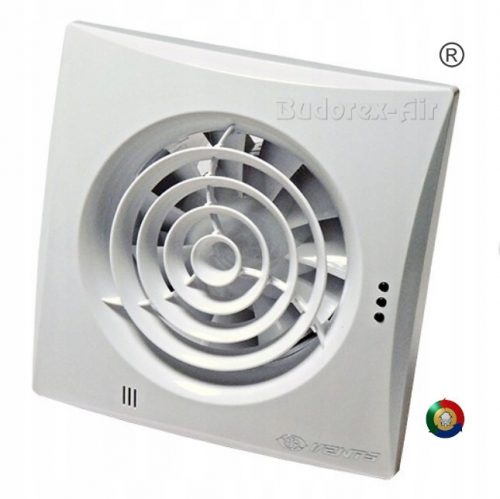 Szellőzőnyílások 125QUIETTP fürdőszoba ventilátor 125 mm