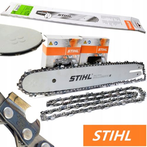 Vezetősín - Útmutató + 2 Stihl láncok 35 cm 3/8 1.3