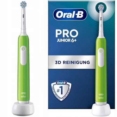  Oral-B elektromos fogkefe Junior zöld 6 év feletti gyermekek számára