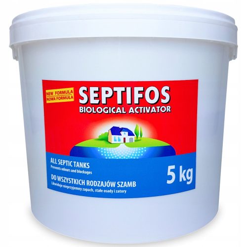 Szennyvíztisztító - SEPTIFOS por szeptikus tartályokhoz 5 l 5 kg