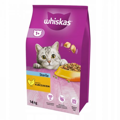 Granulátum macskáknak - Whiskas steril 14 kg sterilizált macskákhoz