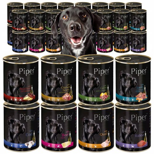 Nedves kutyaeledel - Piper Premium Mix Noteć völgy 32x800g