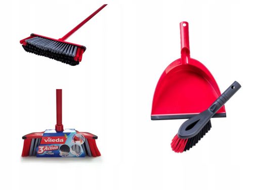 Seprő seprűvel - Vileda Universal Brush 2in1 bot + Scoop