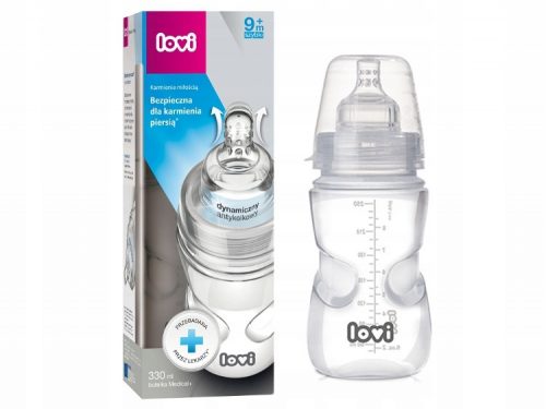 Bébiüveg - Lovi palack Medical 330ml + cumi 9m + 21/561