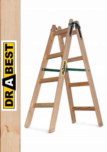 Drabest létra 2,7 m fa 2 x 4 150 kg-ig