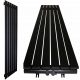  LOFT dekoratív RADIATOR 140x45 Black Structure 837W