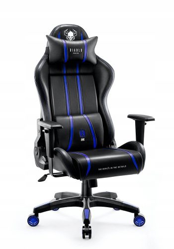  Diablo Chairs X-One 2.0 játékszék, fekete és kék ökobőr