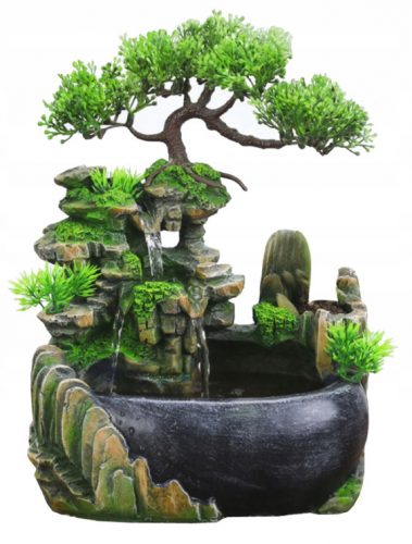  PerfectLife bonsai szökőkút 28x20x15 cm antracit