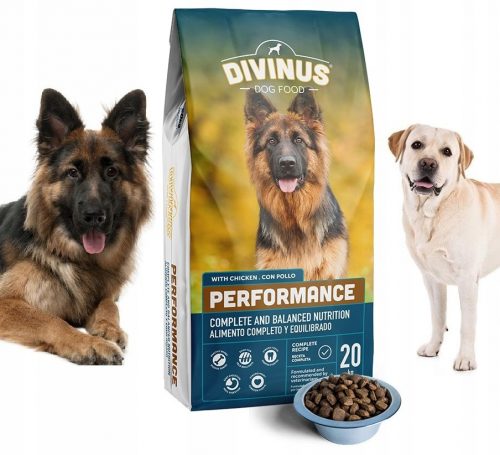 Száraz kutyaeledel - Divinus a Labrador Pásztorhoz 42% hús 20 kg