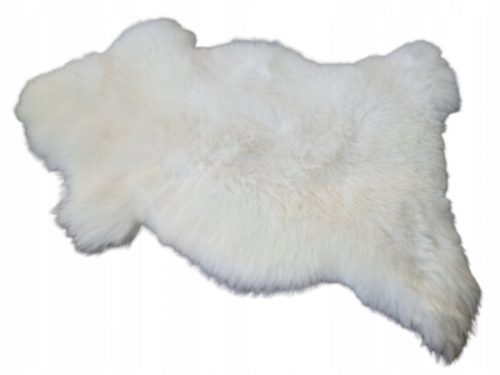 Szőrmes zőnyeg - Természetes báránybőr 130 cm fehér