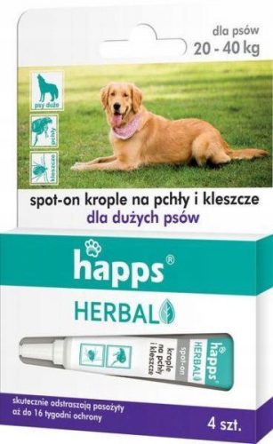  Folyadék kullancsok és bolhák ellen Happs 0,05 kg 20 ml