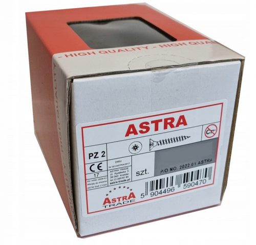 Astra Wood Csavar fehér horganyzott 3,5x16 1000 db