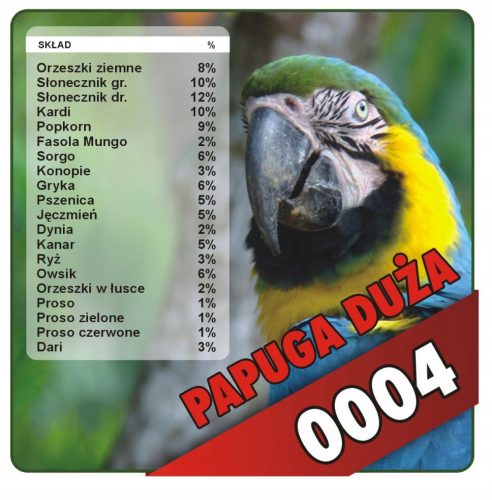 Takarmány egzotikus madarak - Champion Karma PARROT NAGY szemes keverék 15kg