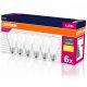 Set 6x LED izzó E27 9W = 60W A60 806LM OSRAM