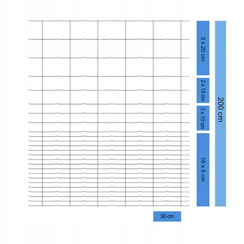 Erdei kerítésháló tyúkoknak, 200 cm, 50 m tekercs