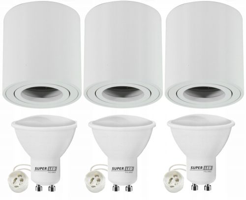 3x GU10 + LED GU10 5W halmaz