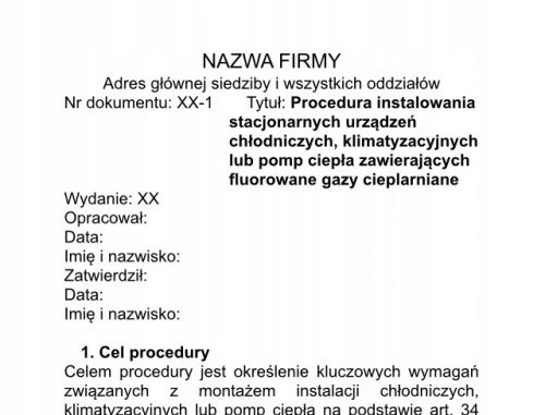 Dokumentumok - f-gáz eljárások fgas fgases a Műszaki Ellenőrzési Hivatal számára