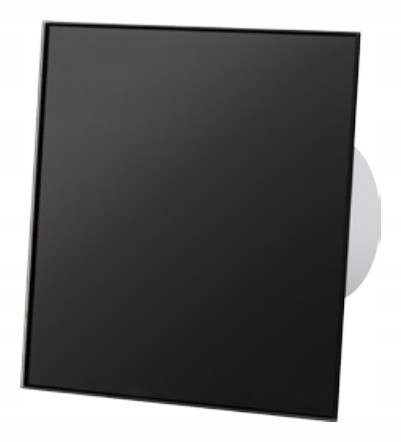Fürdőszoba ventilátor - Fürdőszoba ventilátor dRim Ø100 S Plexiüveg fekete