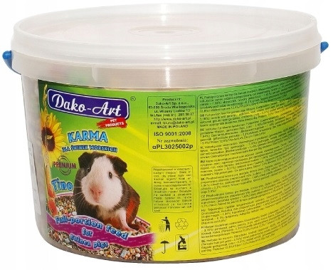 Takarmány kis rágcsálóknak - Tino Karma Guinea Pig Bucket 10L Dako-Art