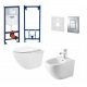  GROHE KERETES WC-TÁL VERA BIDE RIMLESS VELDMAN