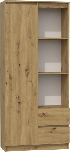 Bookback 80cm irodai ajtó RS-80 Bily Oak kézműves