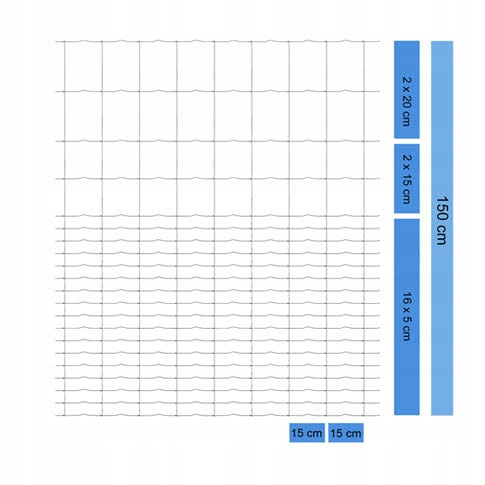 Erdei kerítésháló 150/21/15 L 50 m + ingyenes