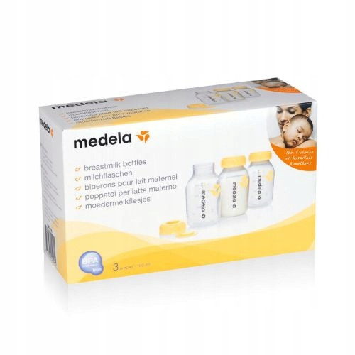 Bébiüveg - Medela 3x 150 ml -es palack az élelmiszer -tejtartályhoz