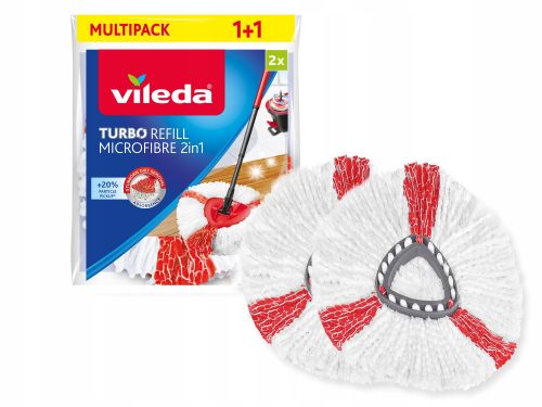 Vileda Easy Wring & Clean Turbo 2 az 1-ben forgófelmosó betét, 14 cm