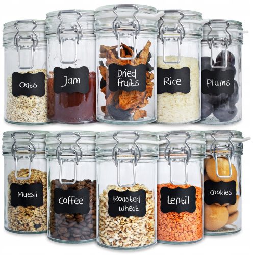 Élelmiszertartó - Creative Home Jar Set 10x500 ml