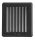 Szellőzőrács - Szellőzőrács redőnnyel fekete KRLz2 195x175