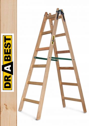 Drabest létra 3,3 m fa 2 x 6 150 kg-ig