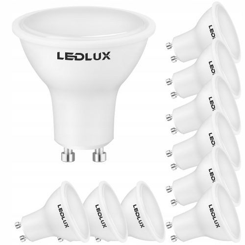 10x LED izzó GU10 10W = 85W Non -Rummaging 3000K