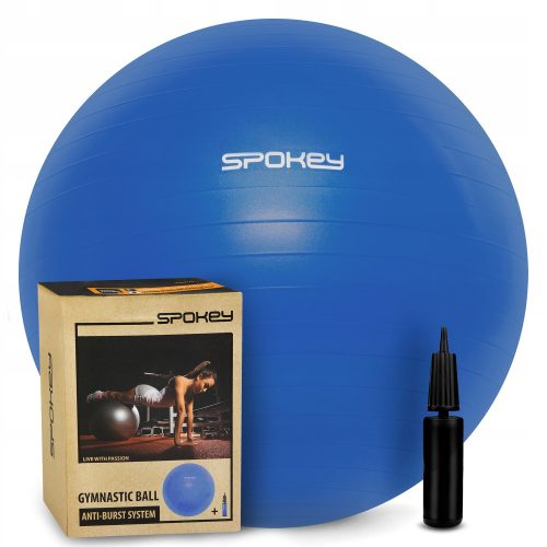 Fitness labda - Spokey FITBALL III tornalabda 65 cm-es pumpa