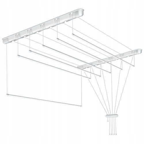 Ruhaszárító állvány - Mennyezeti szárító mosoda 6 rúd 140 cm