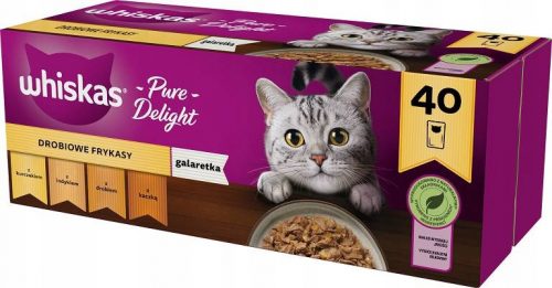  WHISKAS 40x85G BAROMFI ÉTELEK ZSELYÉBEN