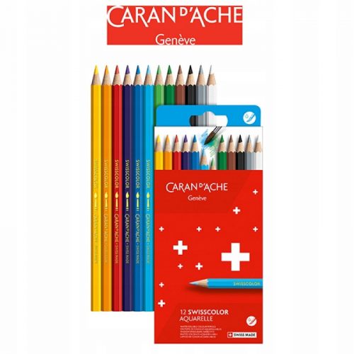  Caran d'Ache akvarell ceruza 12 db.