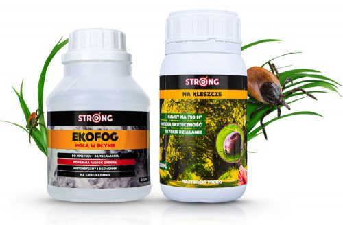  Folyadék kullancsok ellen Strong 0,65 kg 250 ml + Folyadék csótányok, kullancsok, szúnyogok, hangyák, legyek, pókok, bolhák, poloskák, ezüsthal ellen Erős 0,35 kg 250 ml