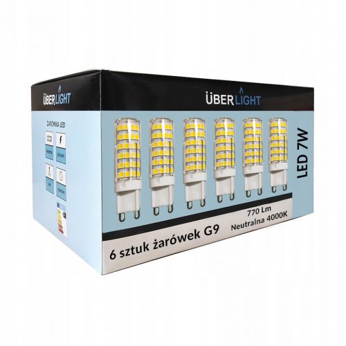 Set 6db LED G9 7W = 70W CCD 770 LUMEN